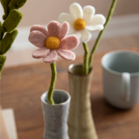 fausse fleurs artificielles en laine