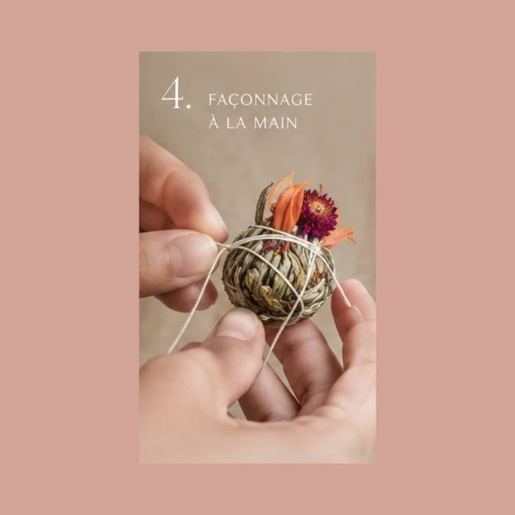Qu’est-ce qu’une fleur de thé ? fleur de the sculpte. LABR Paris première maison de fleur de thé